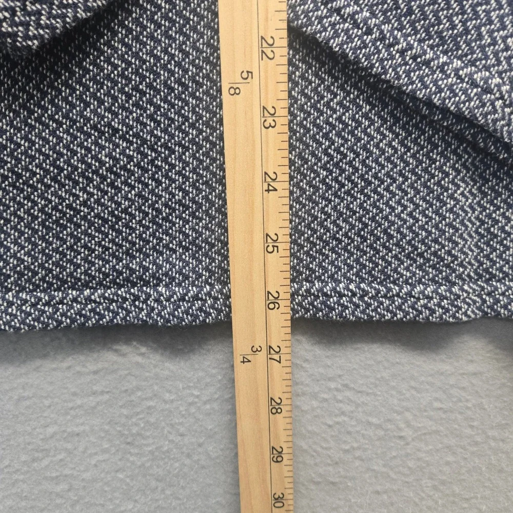 Tommy Bahama Mens XL Quarter Zip Pullover Navy White Chevron Knit Marlin‎ Logo